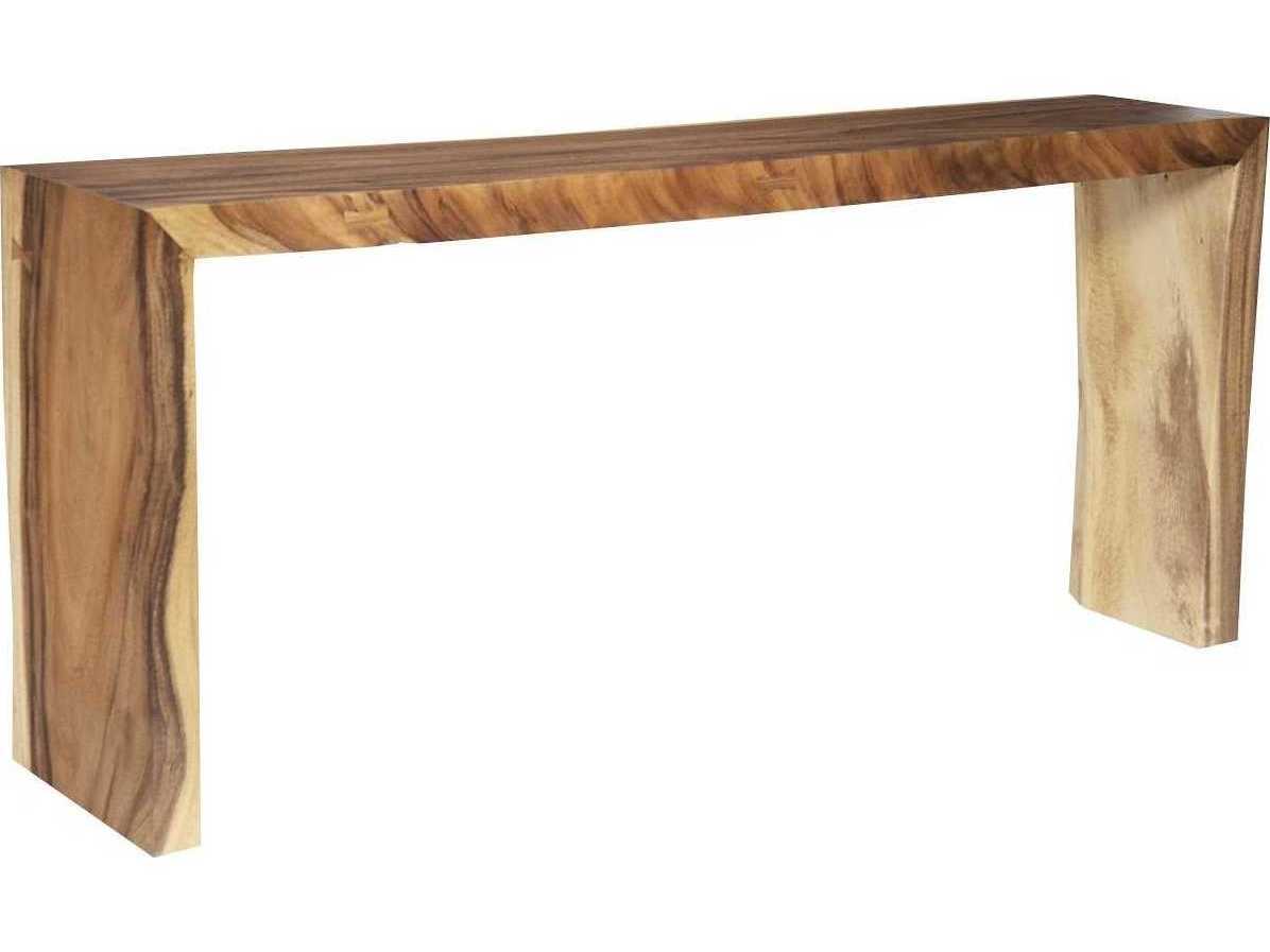 Phillips Collection Rectangular Wood Natural Brown Console Table