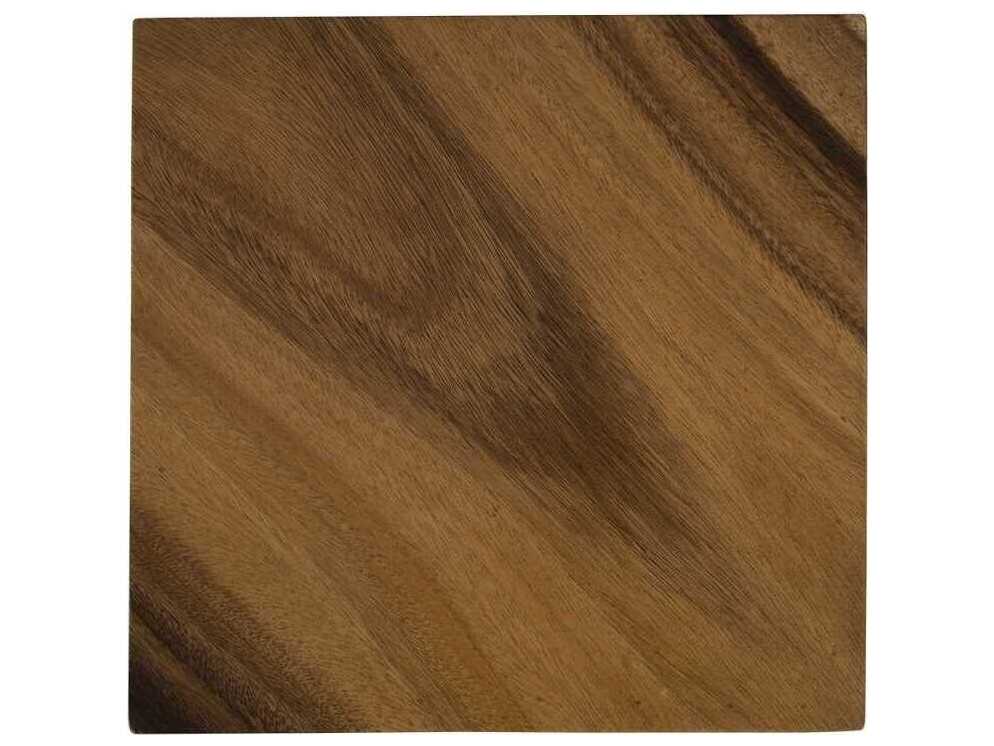 Phillips Collection Natural Blakc Black Brown Accent Stool