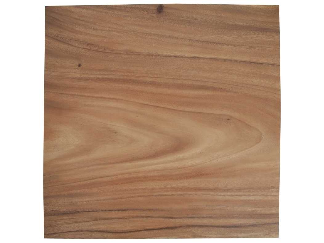 Phillips Collection Square Wood Natural Brown Black Coffee Table