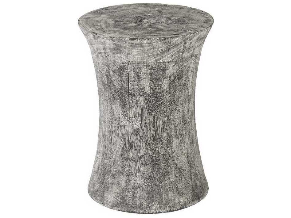 Phillips Collection Gray Stone Accent Stool