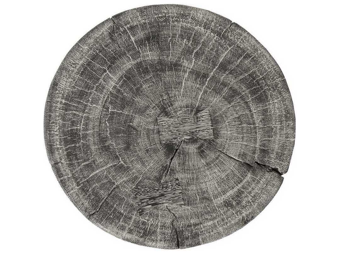 Phillips Collection Gray Stone Accent Stool