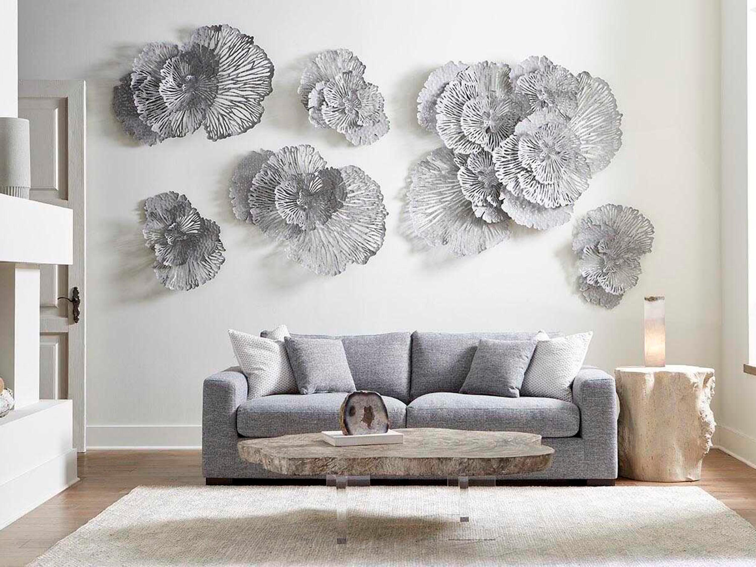 Phillips Collection Floating Wood Silver Gray Coffee Table