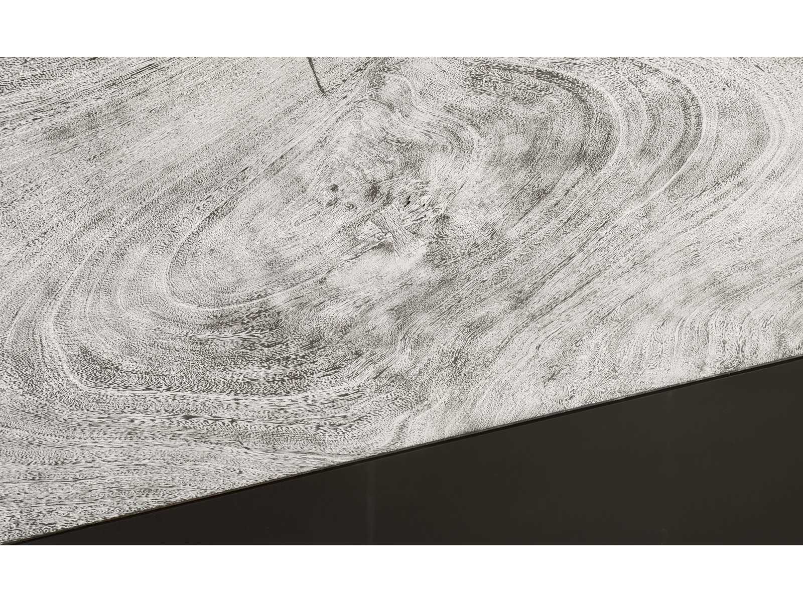 Phillips Collection Rectangular Wood Grey Black Console Table