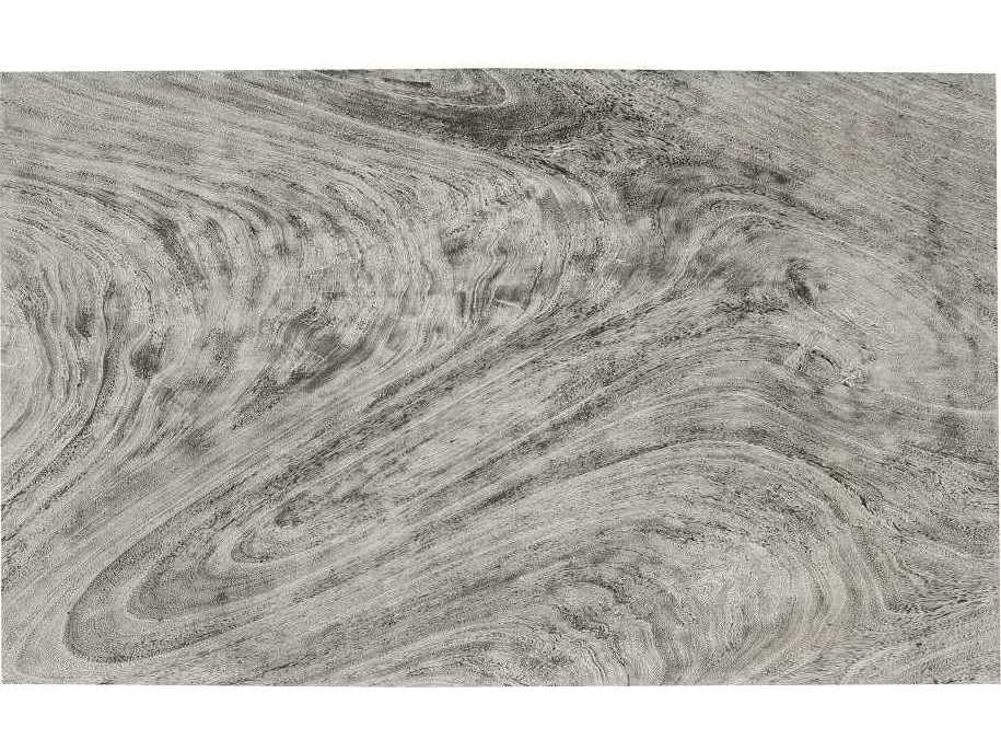 Phillips Collection Rectangular Wood Gray Stone Black Coffee Table