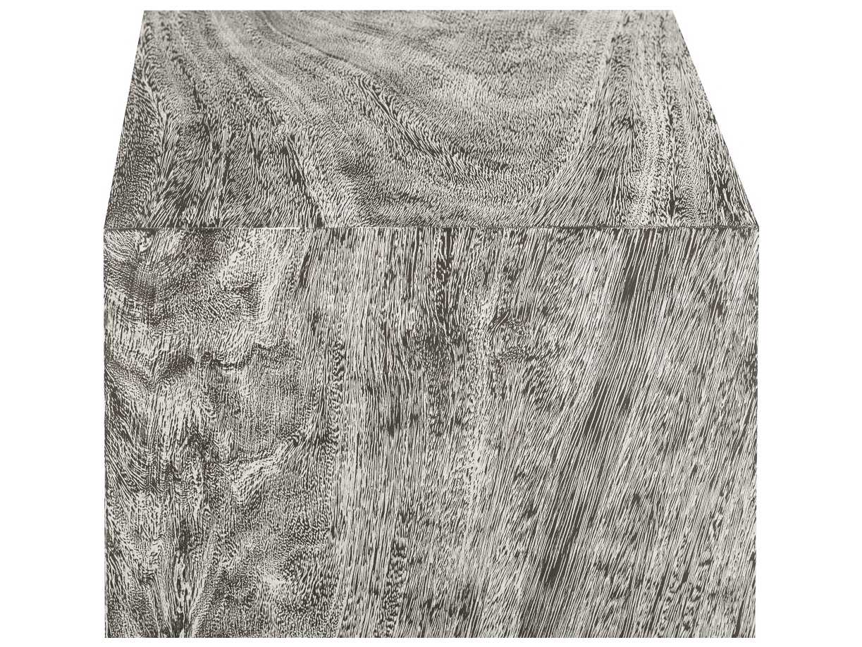 Phillips Collection Square Wood Grey End Table