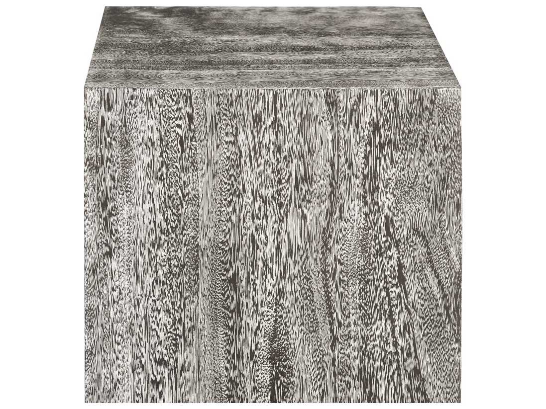 Phillips Collection Square Wood Grey End Table