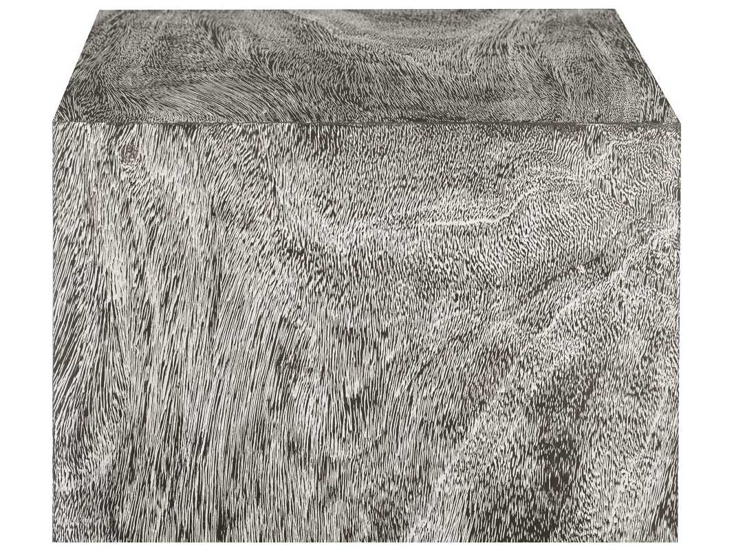 Phillips Collection Square Wood Grey End Table