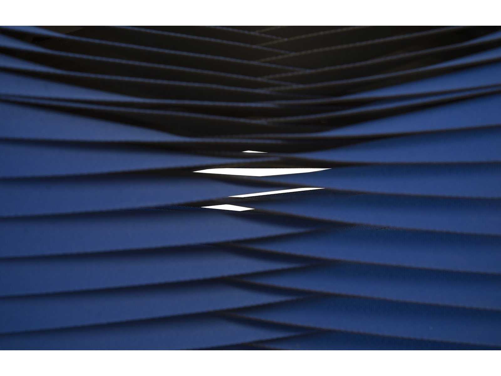 Phillips Collection Blue Black Ottoman