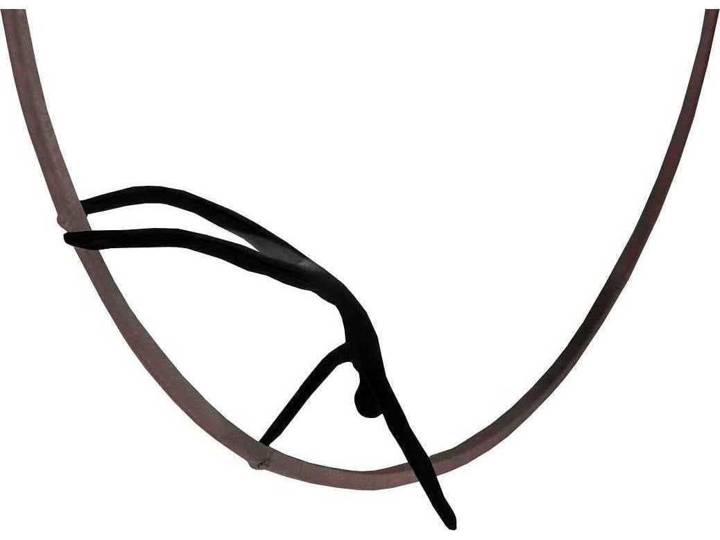 Phillips Collection Olympic Figure in Iron Ring Black/Rust Metal Wall Art