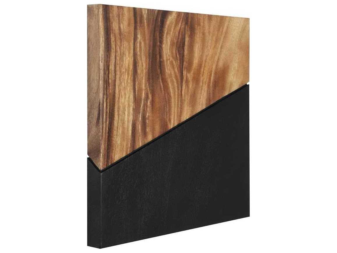 Phillips Collection Geometry Natural/Black Metal Wall Art Wood