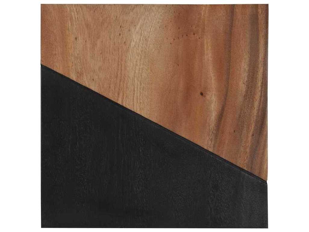 Phillips Collection Geometry Natural/Black Metal Wall Art Wood
