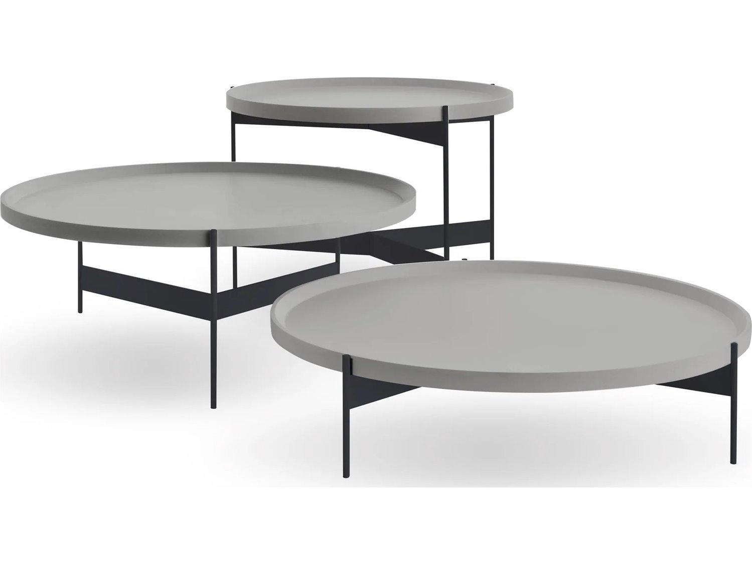 Pianca Abaco Med Round Coffee Table/Cenere/Lava