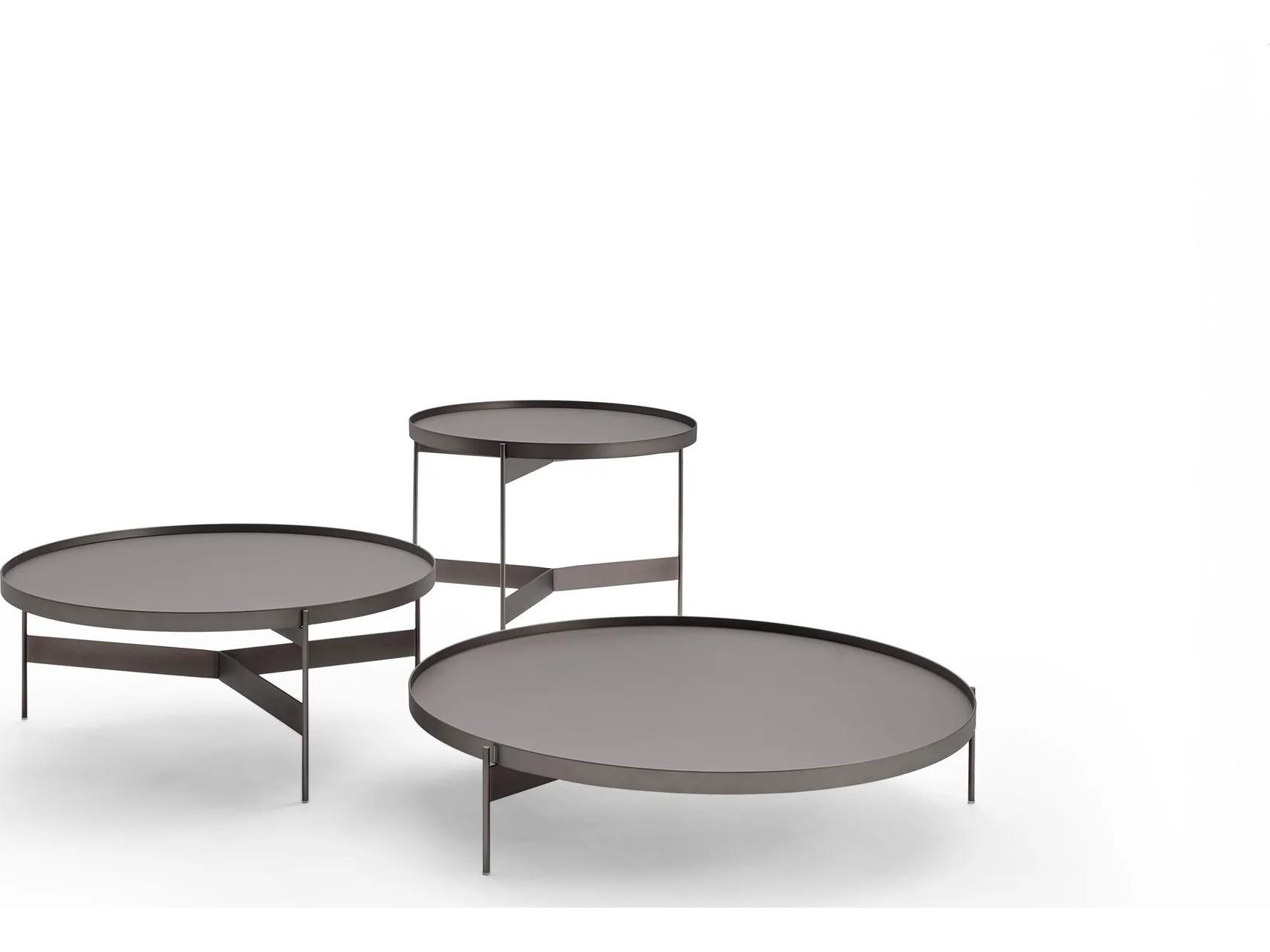 Pianca Abaco Tall Round Coffee Table/Matt.Titan