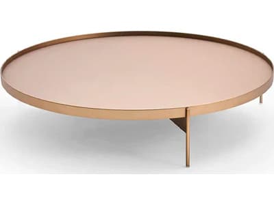 Pianca Abaco Low Round Coffee Table/Matt.Bronze