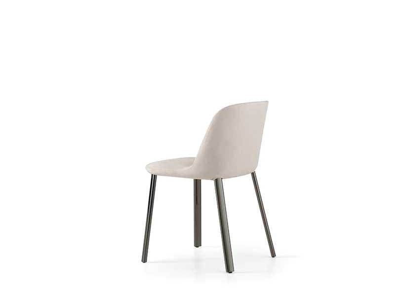 Pianca Esse Beige Upholstered Side Dining Chair