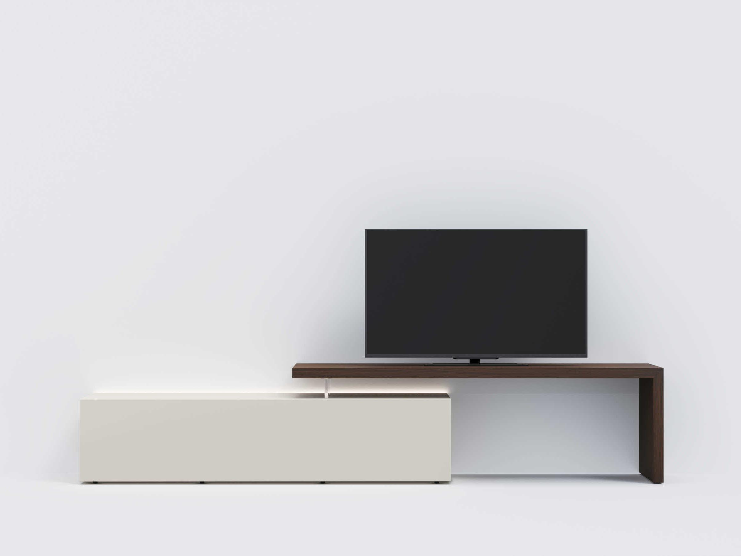 Pianca Domoino 111" Oak Wood Burnt Beige Media Console