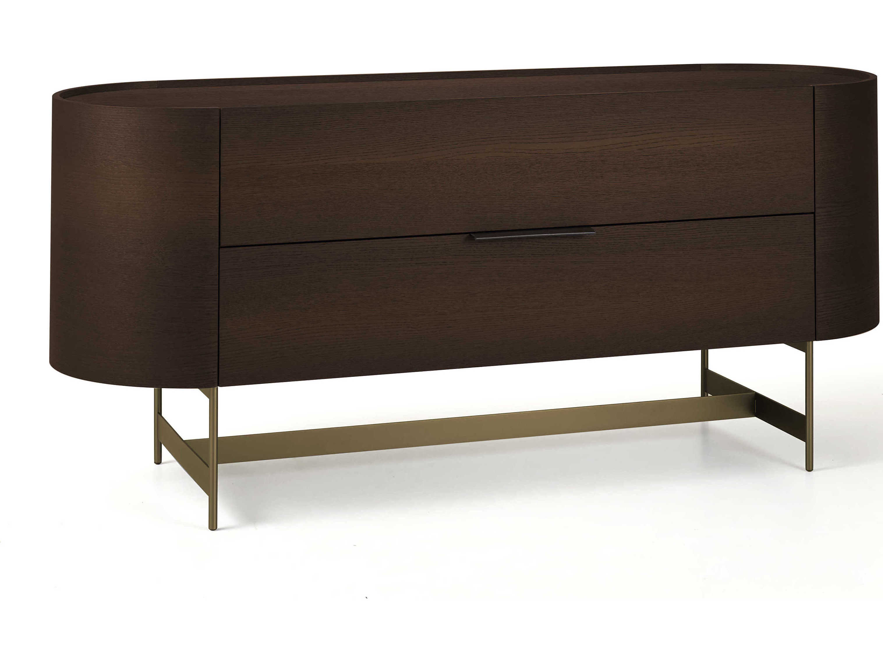 Pianca Dedalo 3-Drawers Brown Oak Wood Dresser