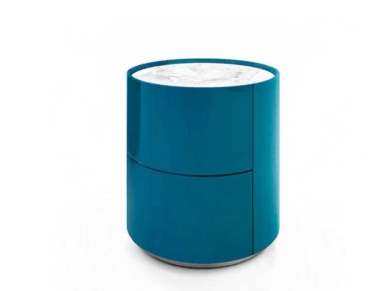 Pianca Dedalo 2-Drawers Blue Nightstand