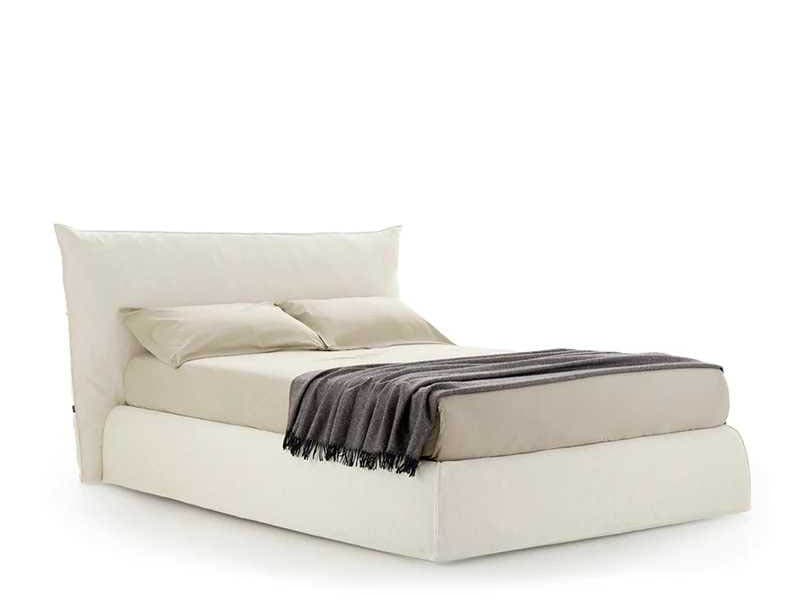 Pianca Piumotto Beige Upholstered King Platform Bed