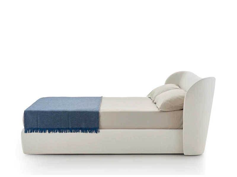 Pianca Embrace Beige Upholstered Queen Panel Bed