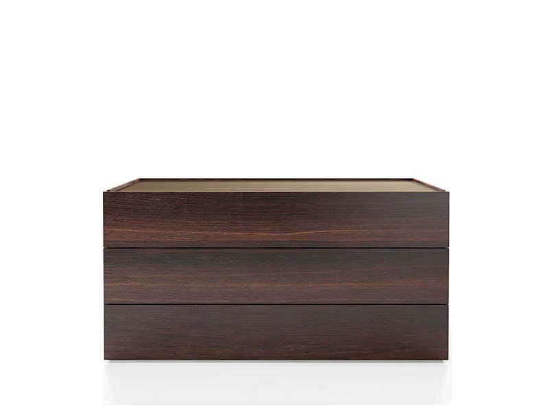 Pianca Atlante 3-Drawers Brown Oak Wood Dresser
