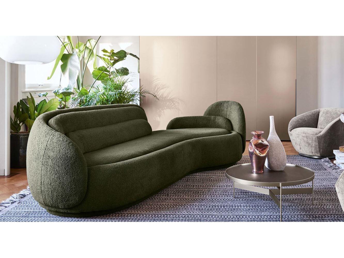 Pianca Peonia Sofa Beige Aries 02 Fabric w. 230