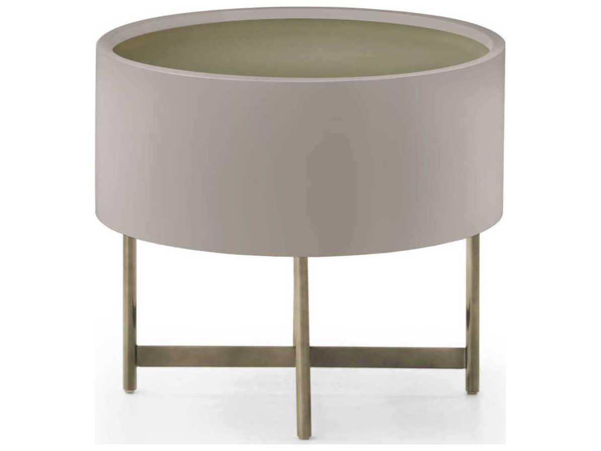 Pianca Dedalo 1-Drawer Beige Nightstand