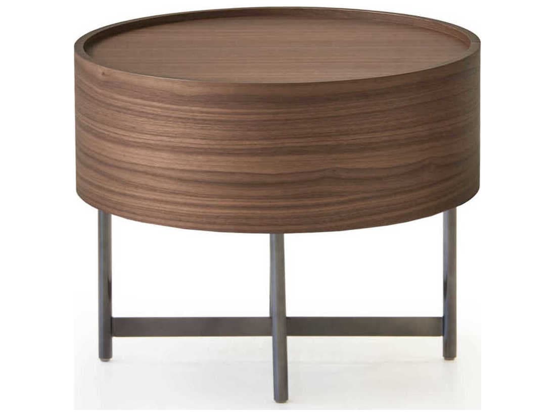 Pianca Dedalo 1-Drawer Brown Nightstand