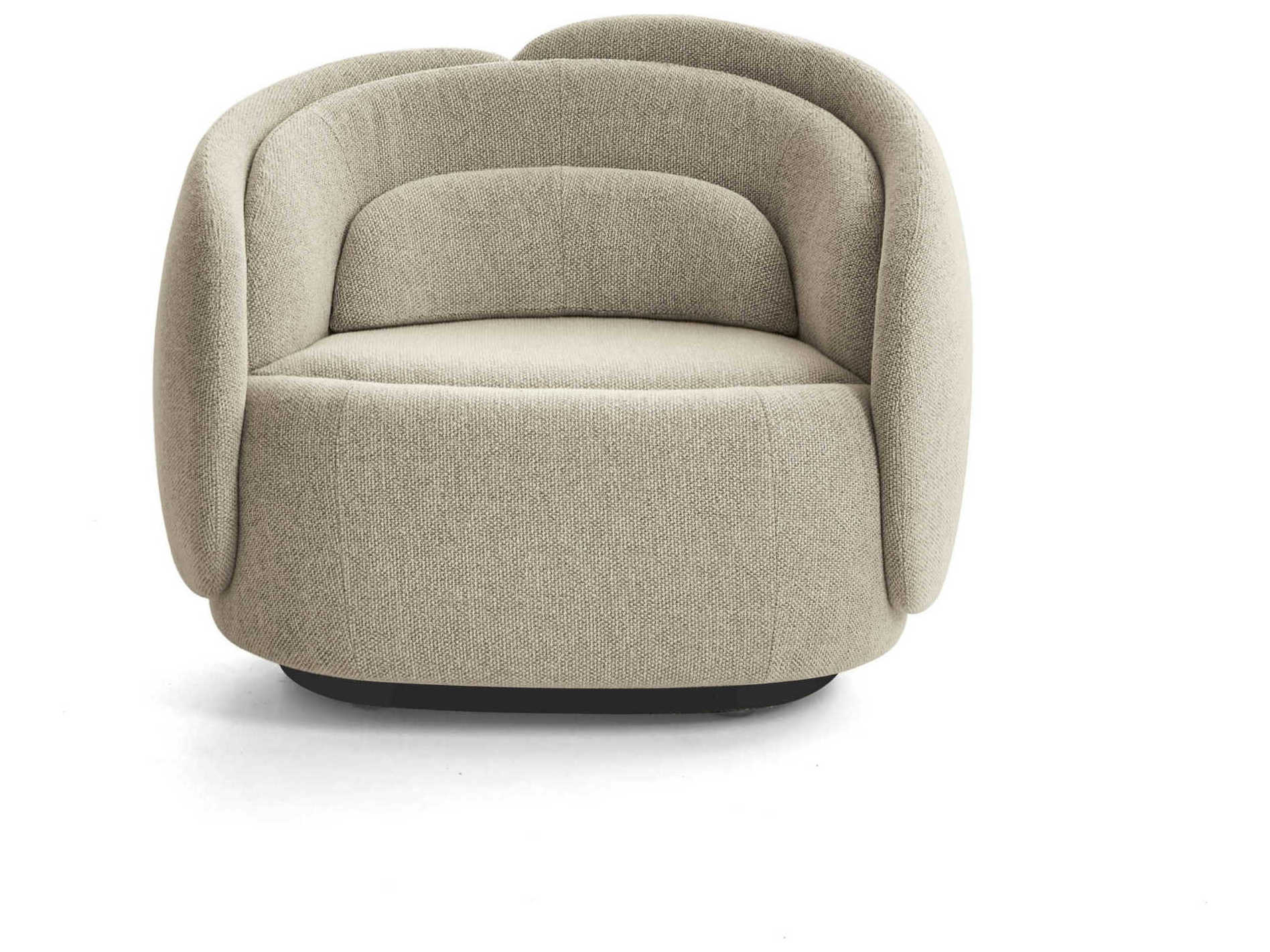 Pianca Peonia Beige Fabric Accent Chair