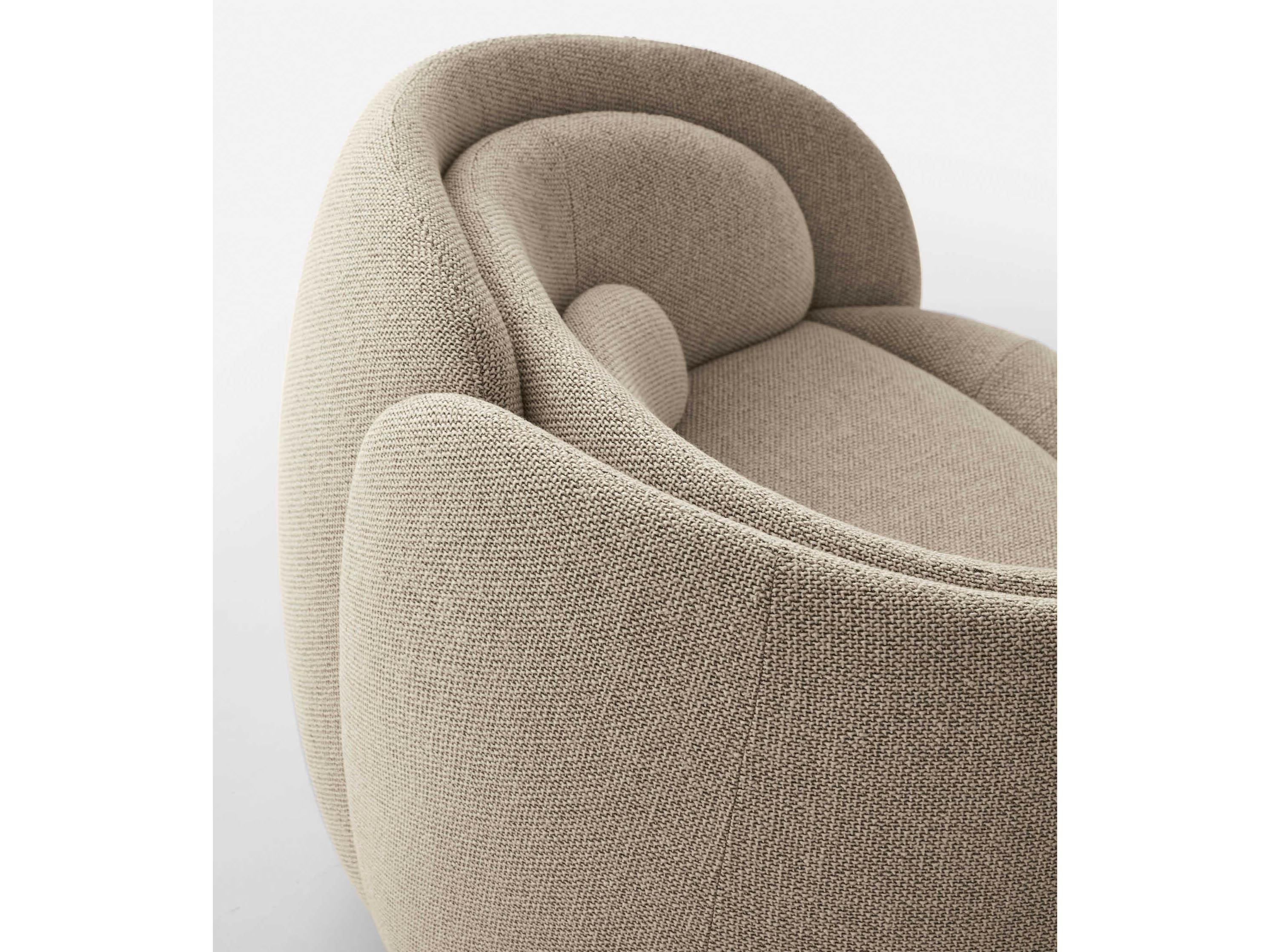 Pianca Peonia Beige Fabric Accent Chair