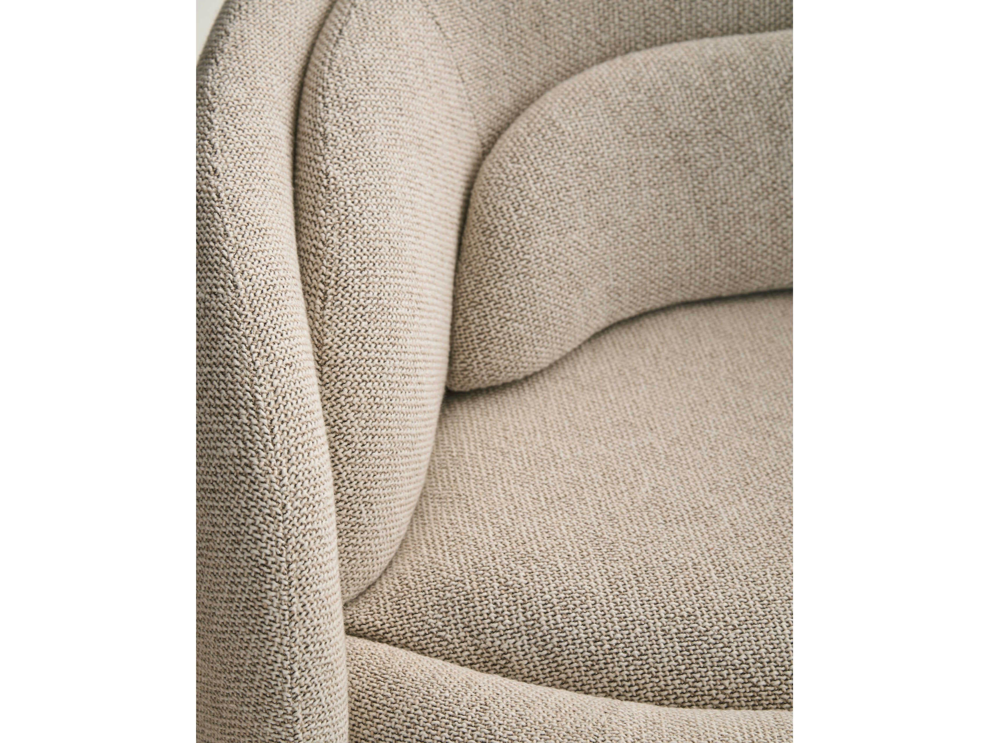 Pianca Peonia Zea Black Plinth Beige Upholstered Sofa