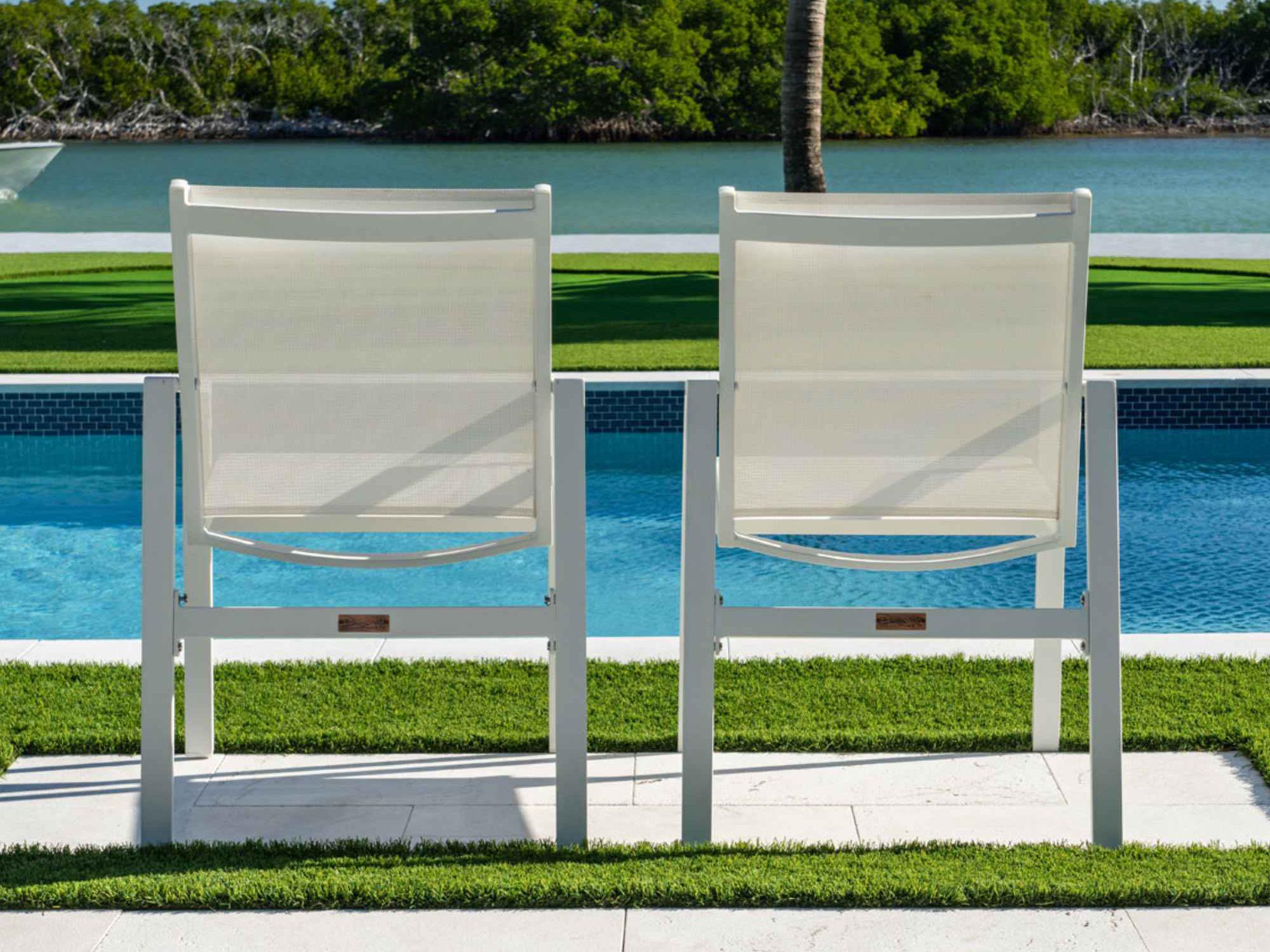 Panama Jack Mykonos Set of 2 Stackable Armchairs