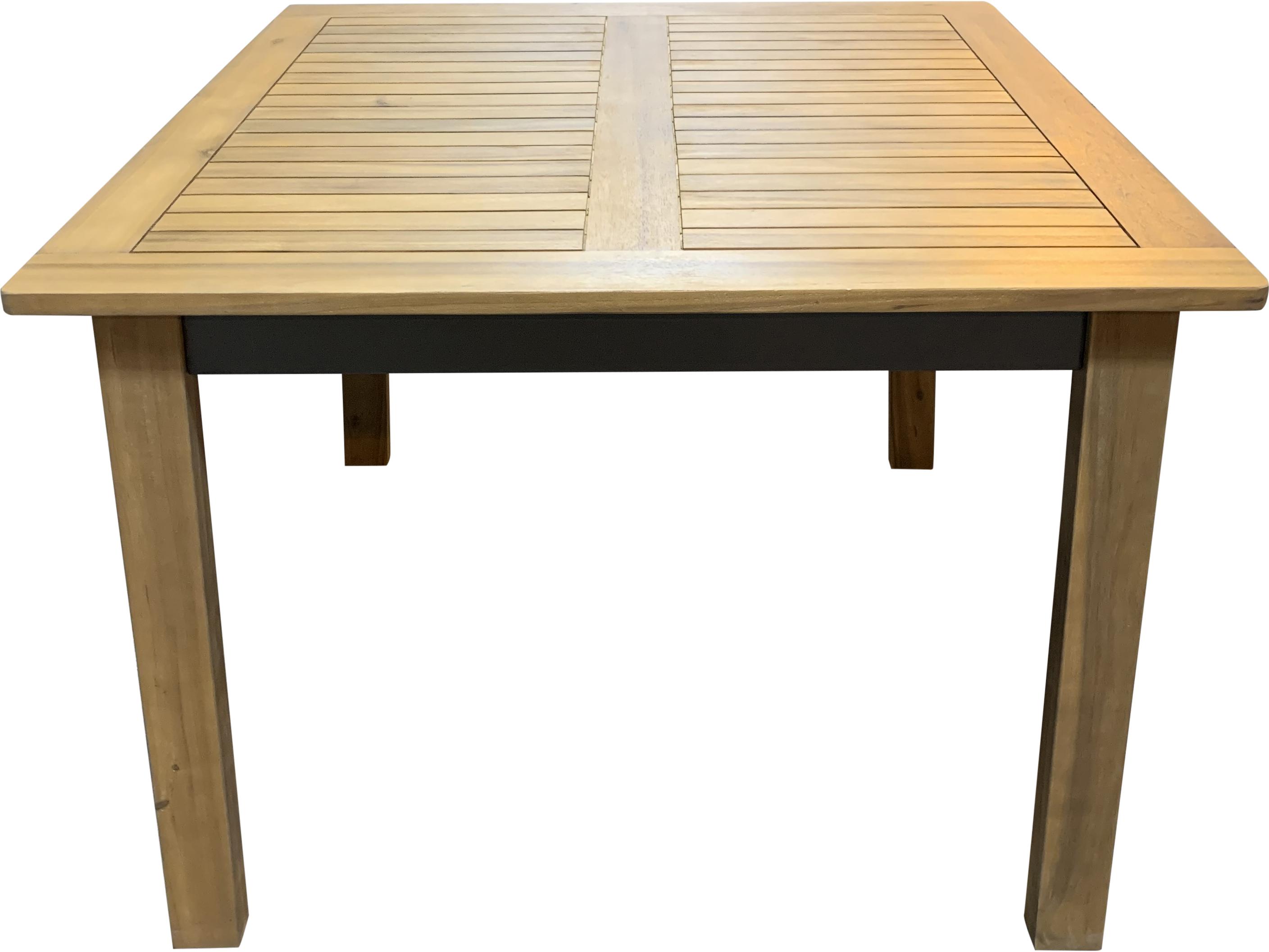 Panama Jack Outdoor Boca Grande Acacia Wood Aluminum 5 Piece Square Dining Set