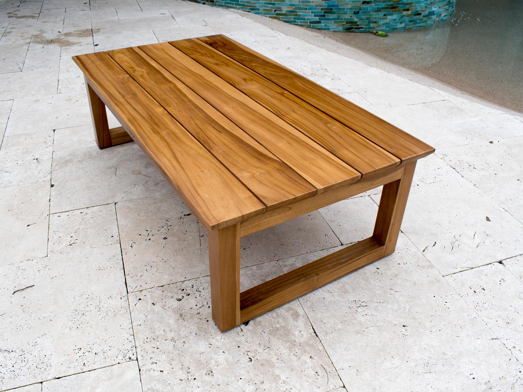 Panama Jack Outdoor Bali Teak Rectangular Coffee Table