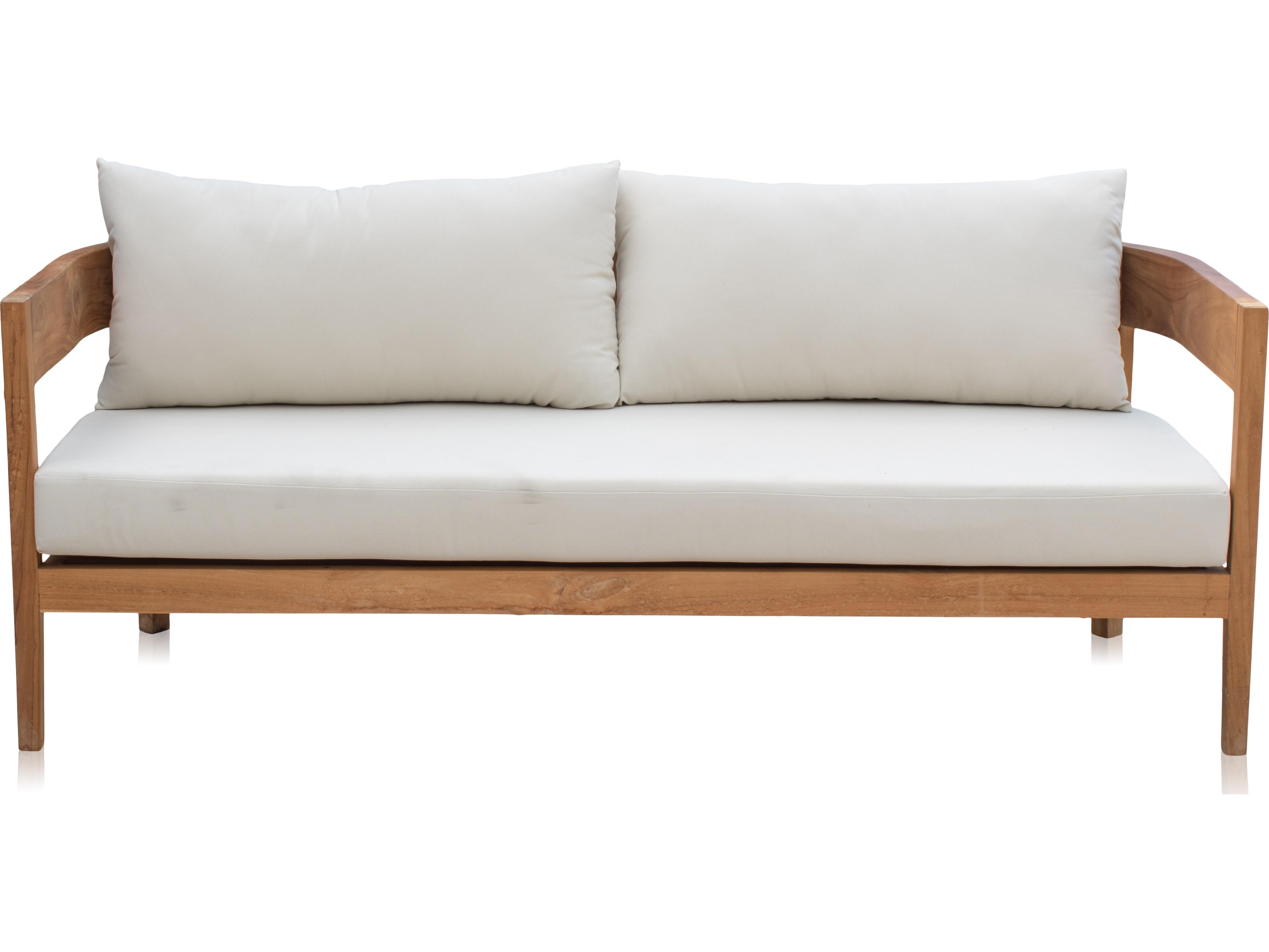 Panama Jack Outdoor Bali Teak Cushion Sofa