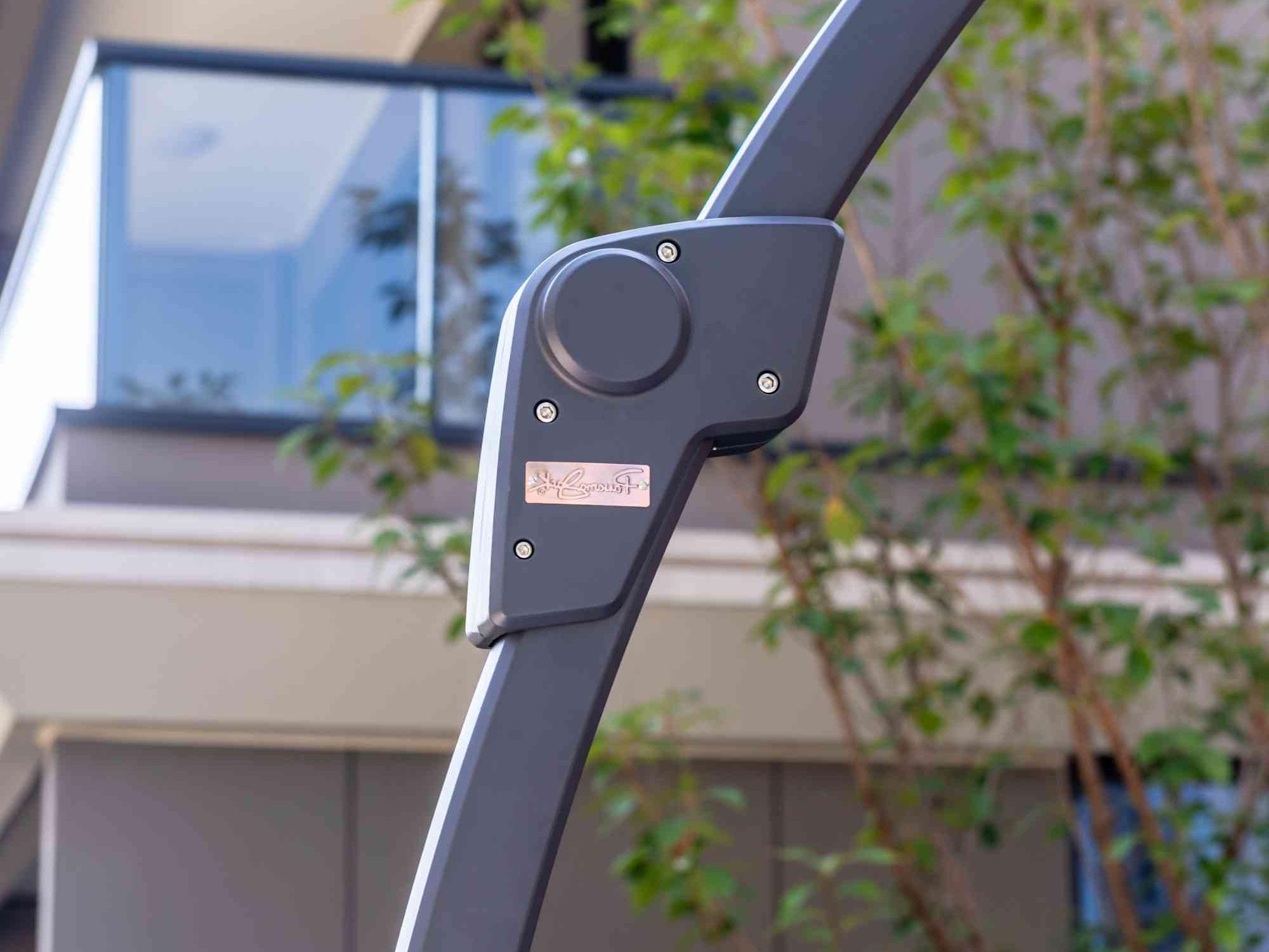 Panama Jack 11.5 Ft Cantilever Sunbrella Terracotta 360 Umbrella w/Movable Base