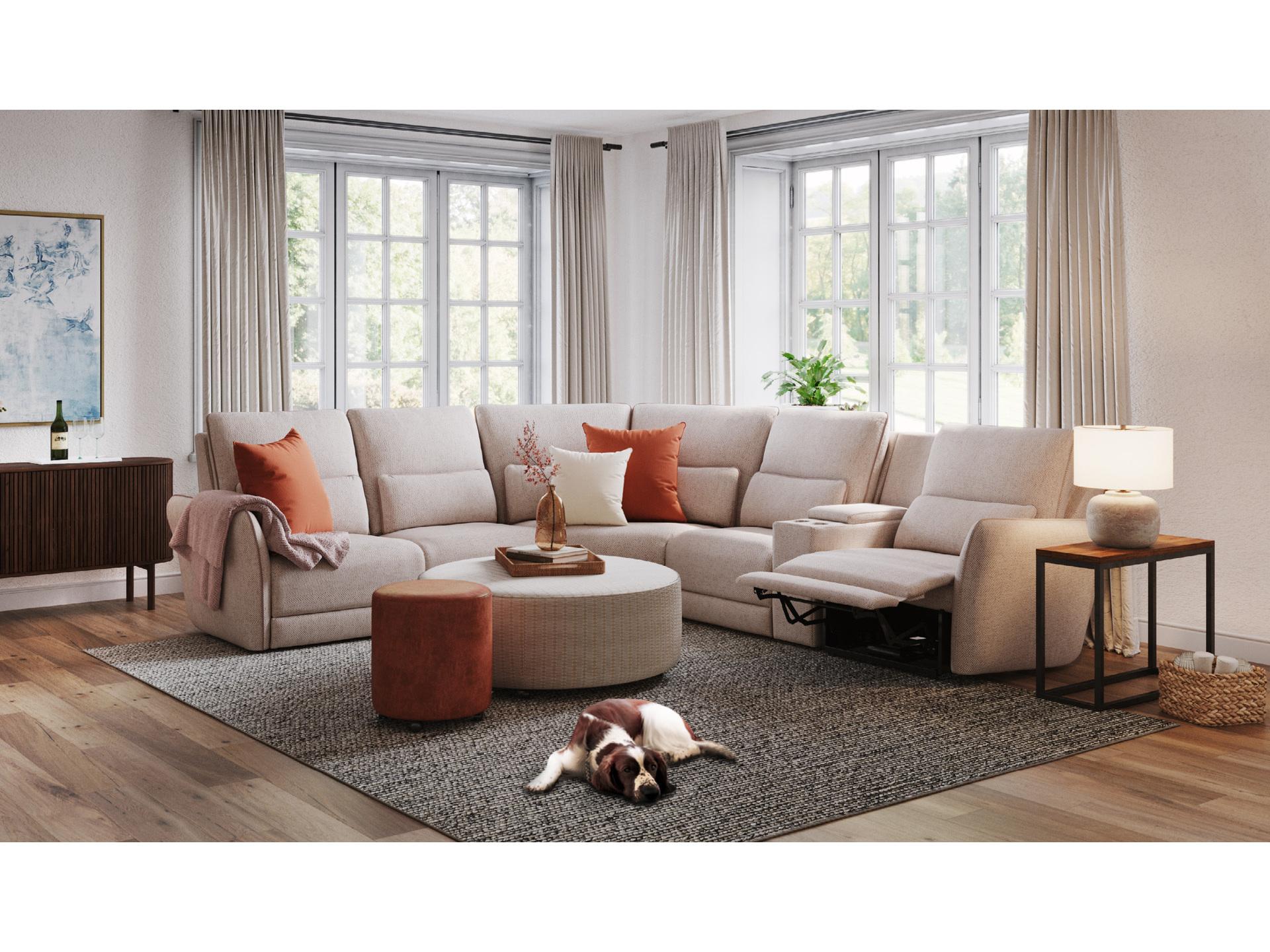 Palliser Chelsea Leather Upholstery Sofa Power Recliner, 2 over 2