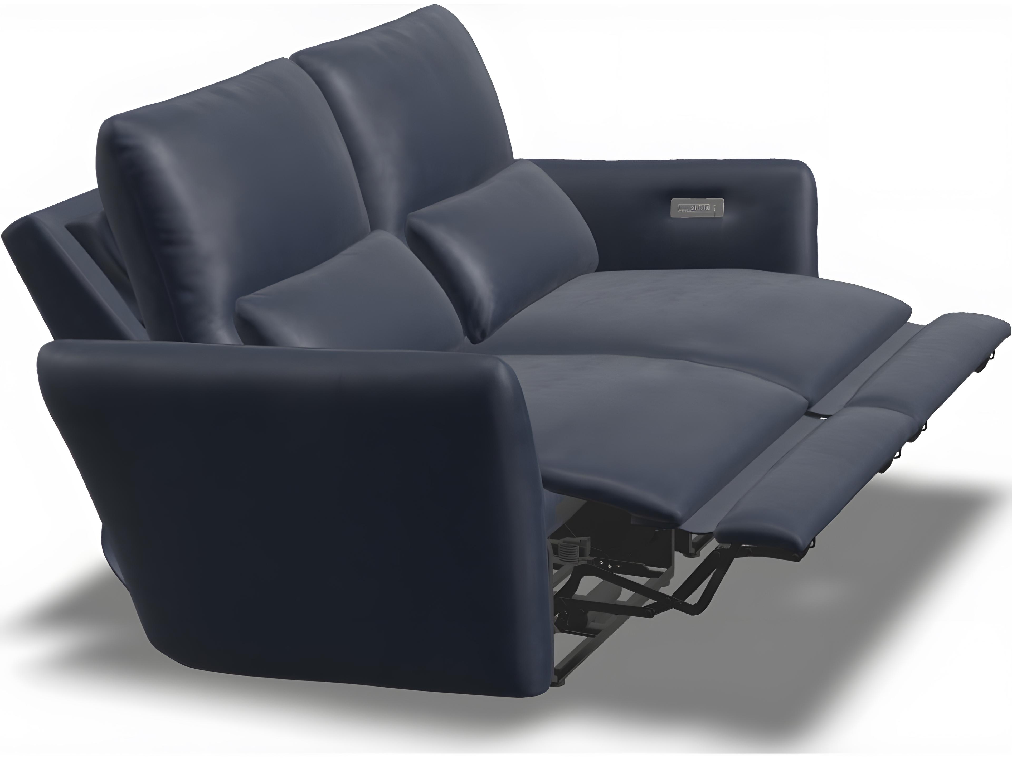 Palliser Chelsea Leather Upholstery Loveseat Power Recliner with Power Headrest