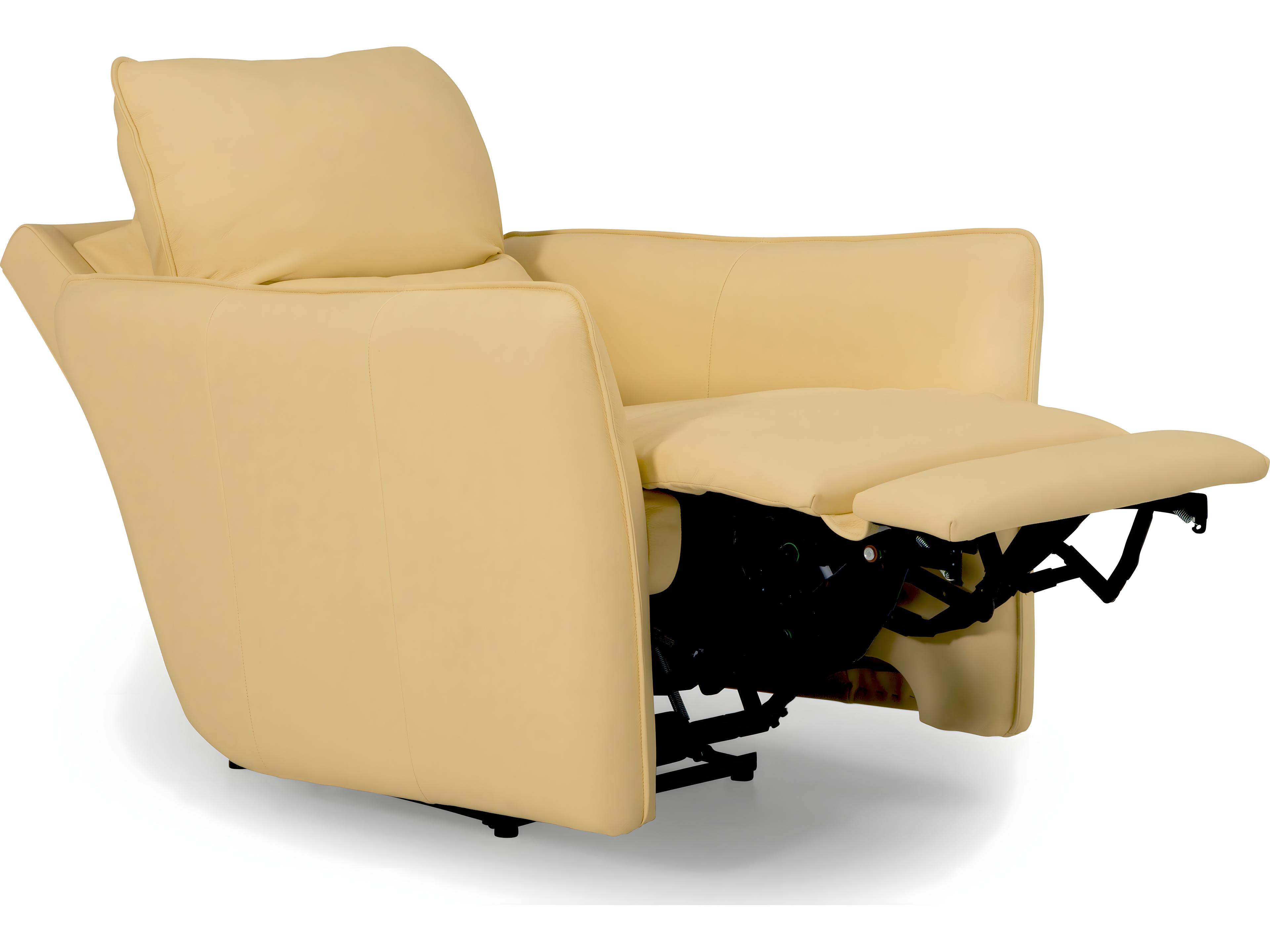 Palliser Chelsea Leather Upholstery Power Recliner Wall Hugger with Headrest & Lumbar