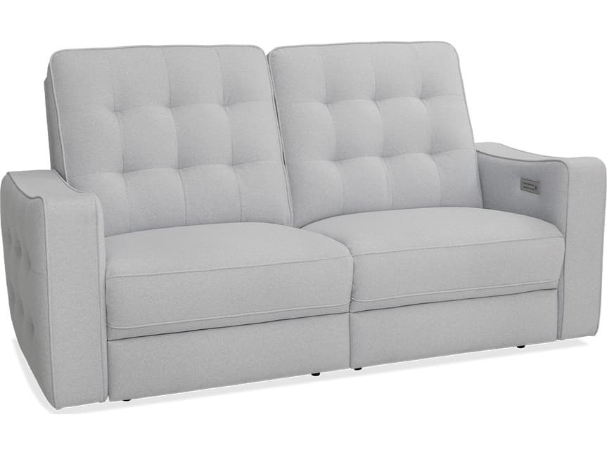 Palliser Astoria Leather Upholstery Sofa Power Recliner with Power Headrest, 2 over 2