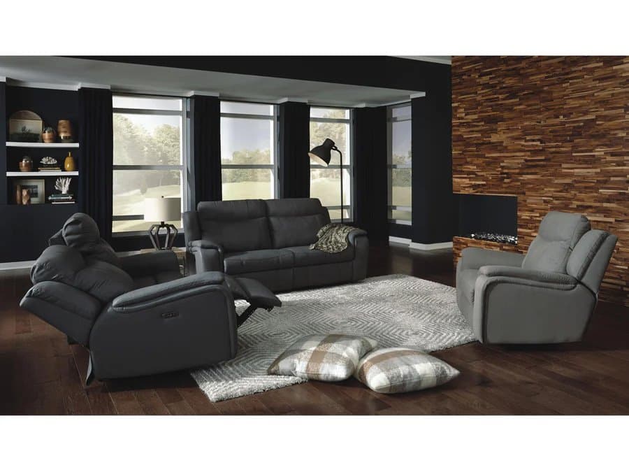 Palliser Buckingham Leather Upholstery Power Recliner Wall Hugger with Power Headrest