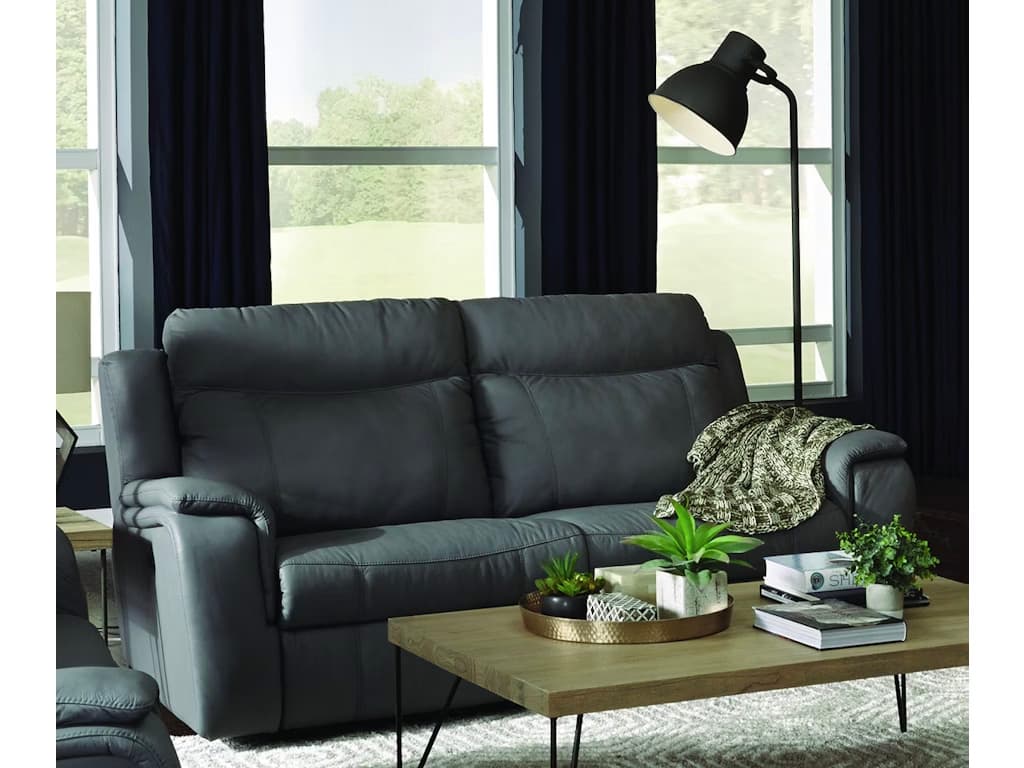 Palliser Buckingham Leather Upholstery Loveseat Power Recliner with Power Headrest