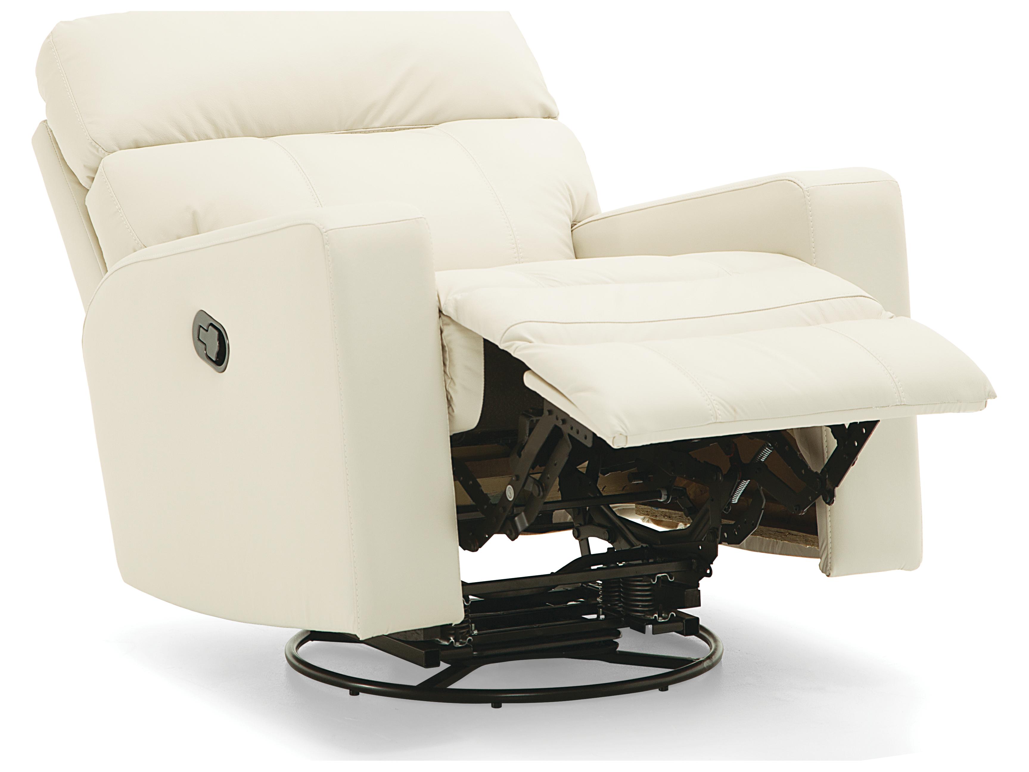Palliser Oakwood Leather Upholstery Swivel Rocker Recliner