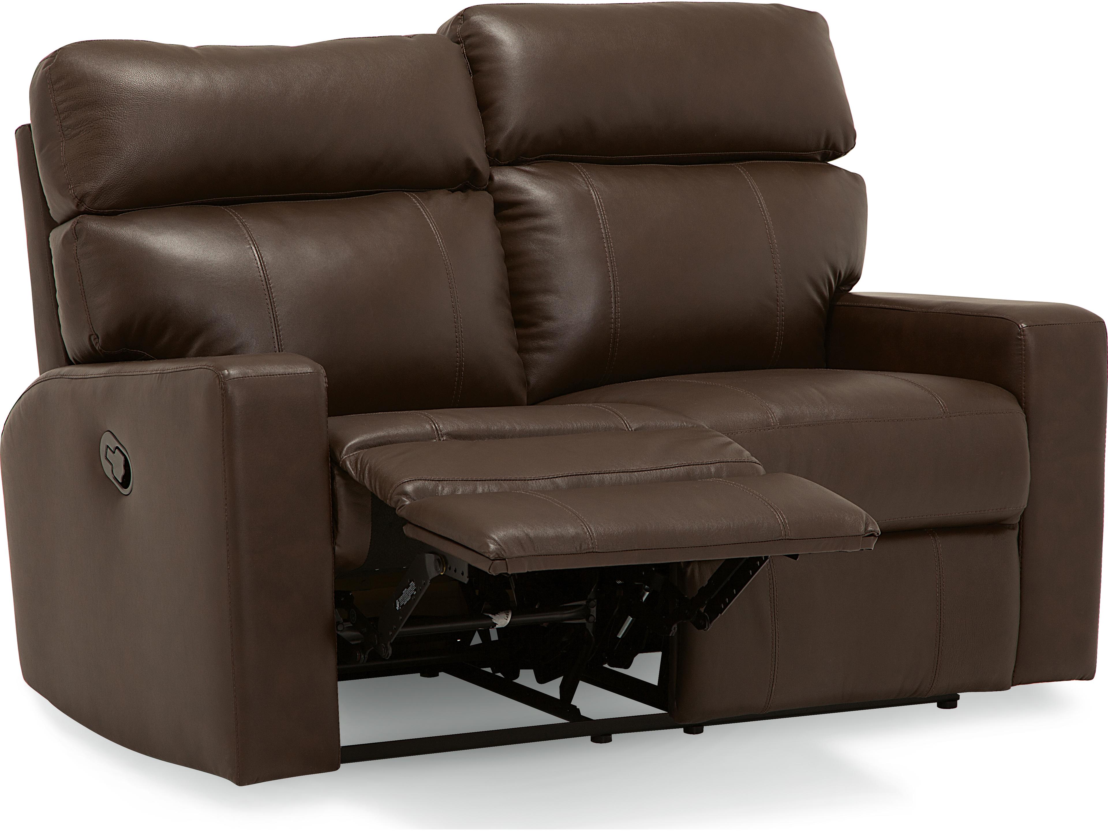 Palliser Oakwood Leather Upholstery Loveseat Recliner