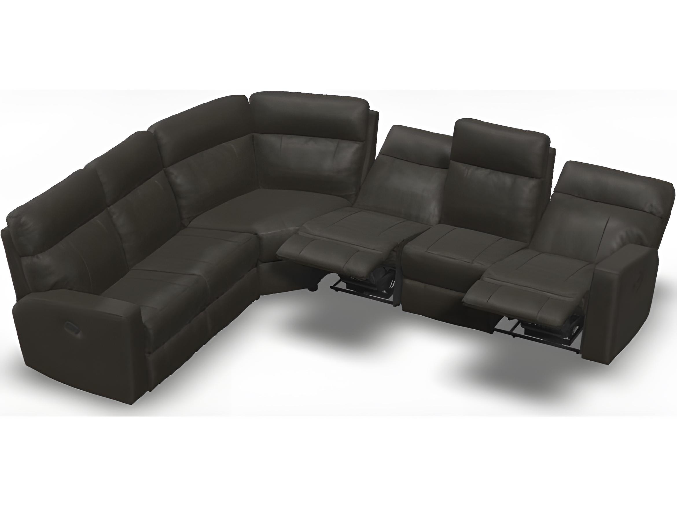 Palliser Oakwood Leather Upholstery Sectional Sofa