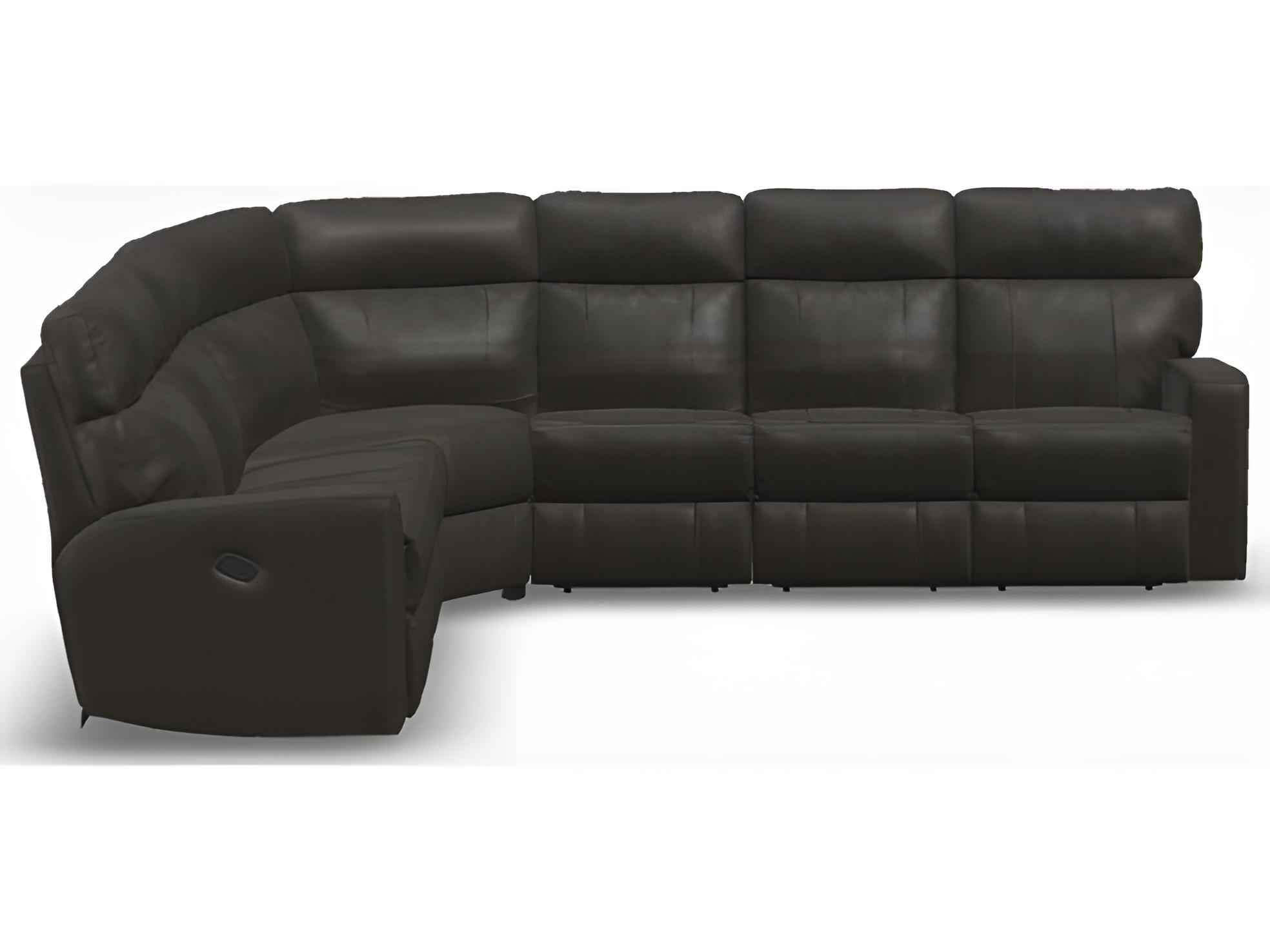 Palliser Oakwood Leather Upholstery Sectional Sofa