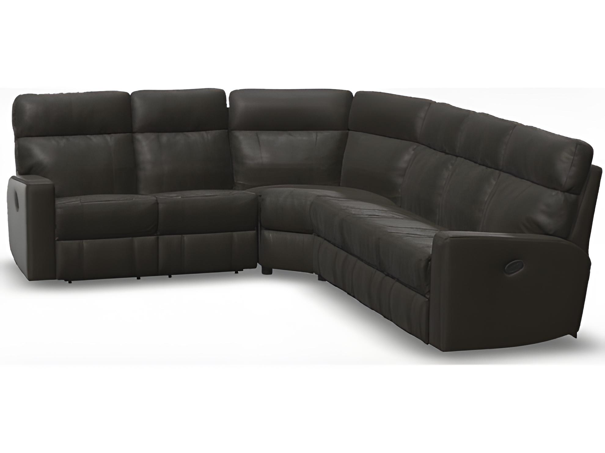 Palliser Oakwood Leather Upholstery Sectional Sofa