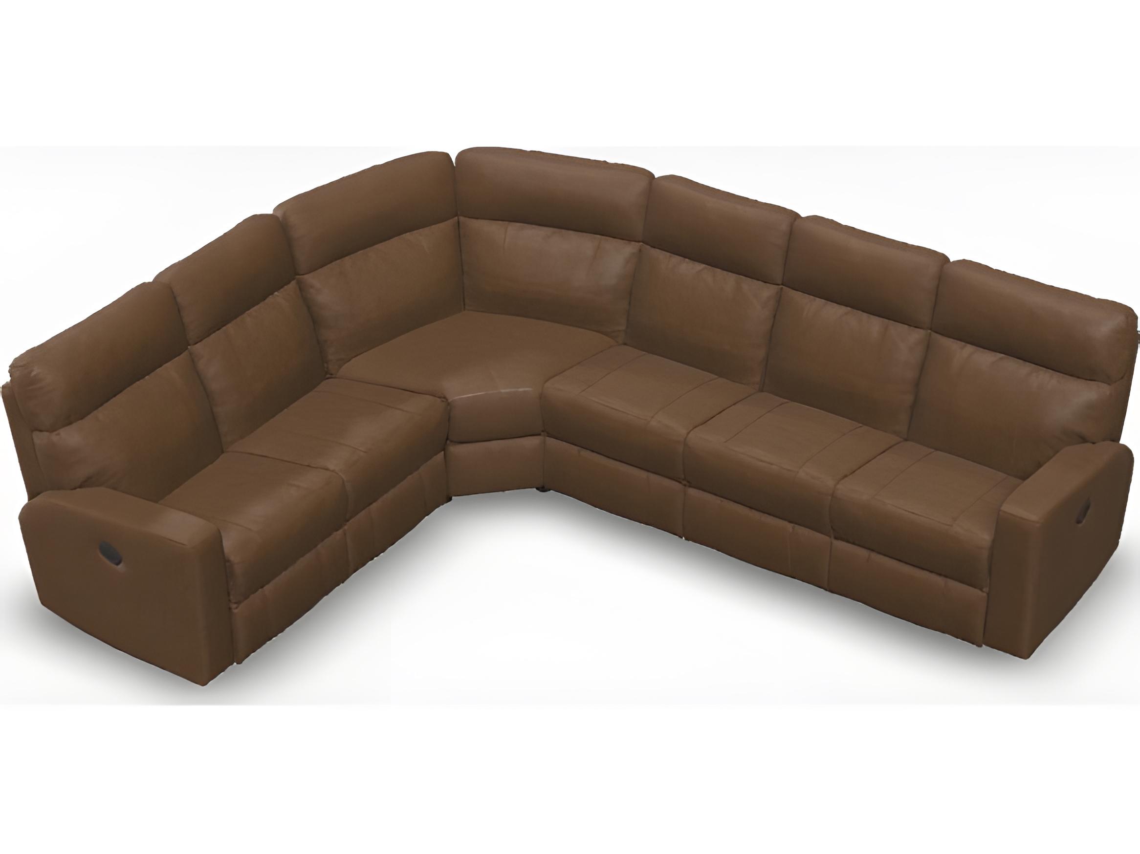 Palliser Oakwood Leather Upholstery Sectional Sofa