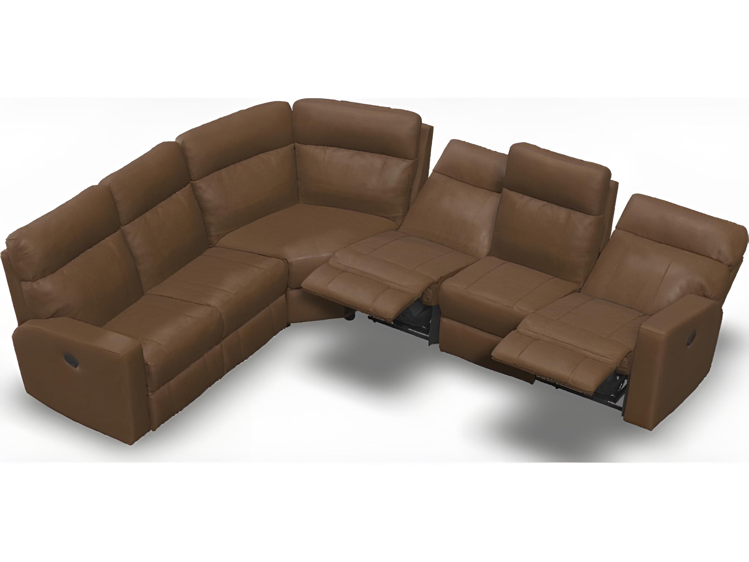 Palliser Oakwood Leather Upholstery Sectional Sofa
