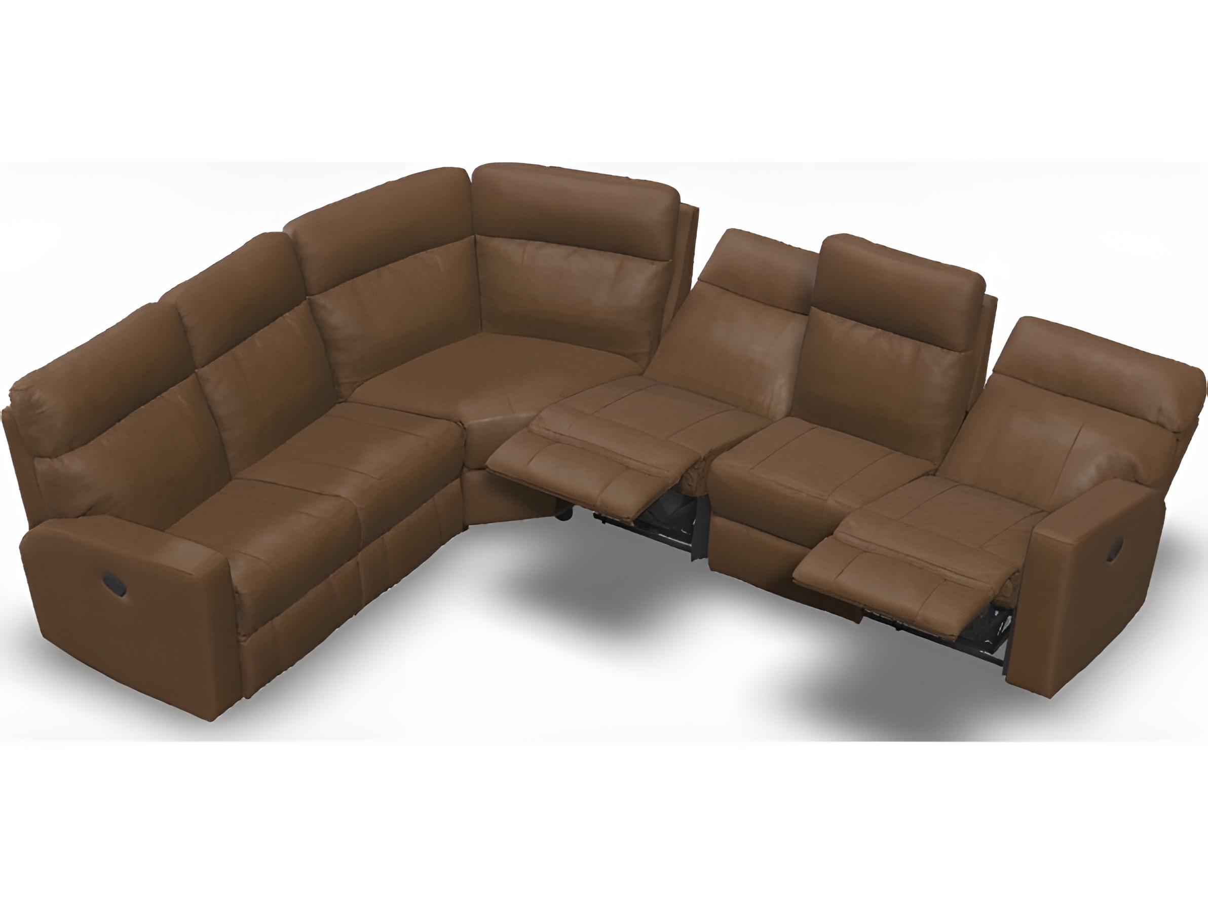 Palliser Oakwood Leather Upholstery Sectional Sofa